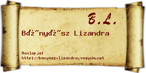 Bányász Lizandra névjegykártya